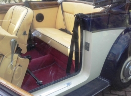 Vintage Jaguar Convertible for wedding hire in Tamworth